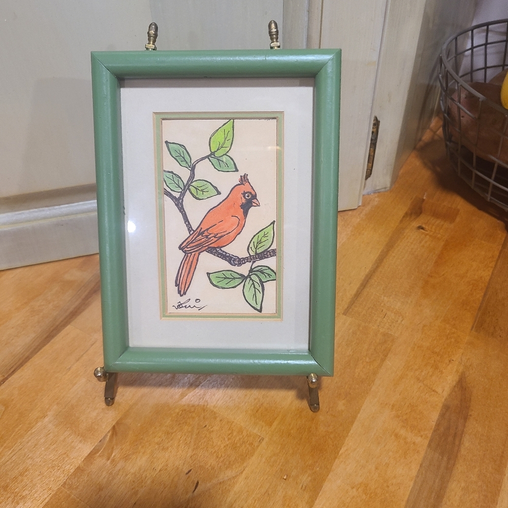 Red Bird print